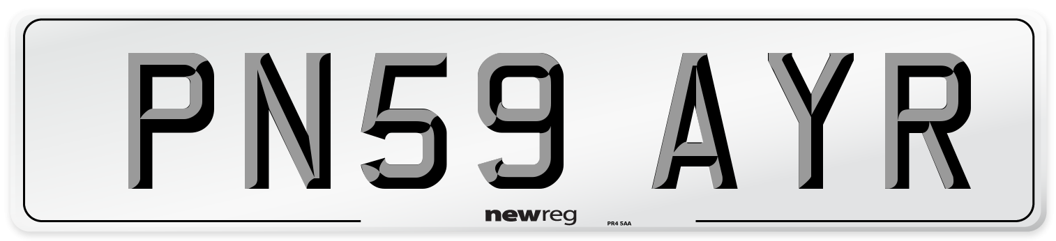 PN59 AYR Number Plate from New Reg